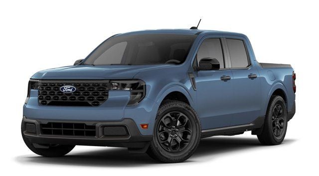 2026 Ford Maverick XLT in Azure Gray Metallic — front three-quarter view