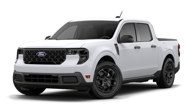 2026 Ford Maverick XLT in Oxford White — front three-quarter view
