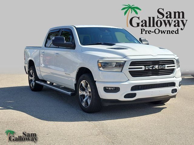 2023 RAM 1500 Laramie in Bright White Clearcoat — front three-quarter view