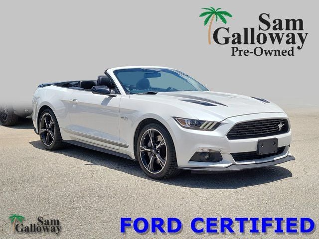 2017 Ford Mustang GT Premium in White Platinum Clearcoat Metallic — front three-quarter view