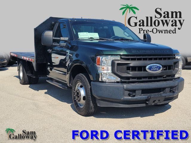 2020 Ford F-350SD XL in Green — front three-quarter view