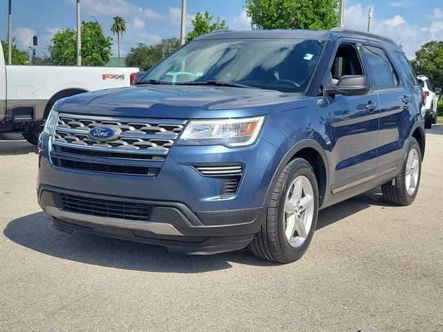 2018 Ford Explorer — rear three-quarter view