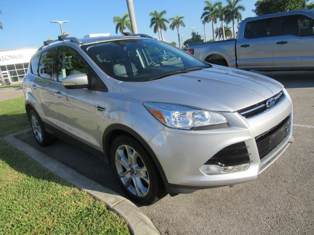 2015 Ford Escape Titanium in Ingot Silver — front three-quarter view