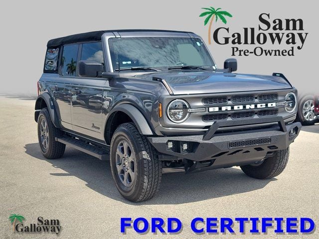 2024 Ford Bronco Big Bend in Gray Metallic — front three-quarter view