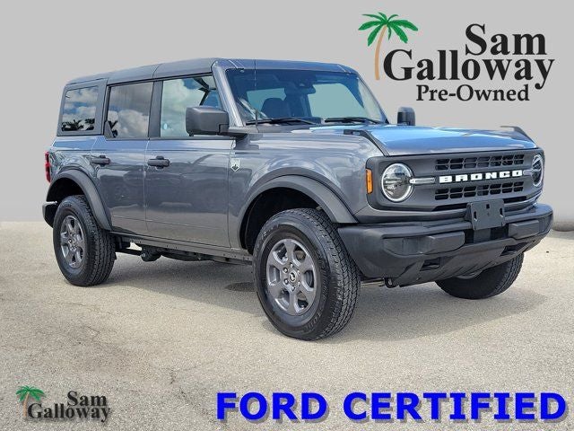 2025 Ford Bronco Big Bend in Gray Metallic — front three-quarter view