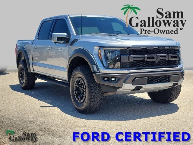 2023 Ford F-150 Raptor 37 in Silver Metallic — front three-quarter view
