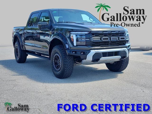 2025 Ford F-150 Raptor 37 in Green — front three-quarter view