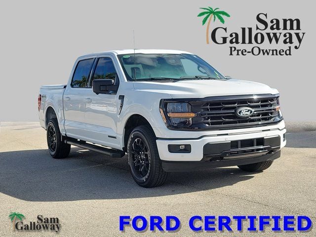 2024 Ford F-150 XLT in Oxford White — front three-quarter view