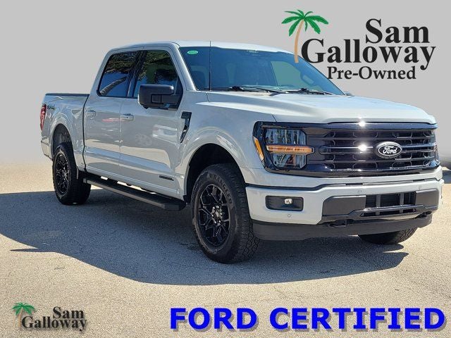 2024 Ford F-150 XLT in Avalanche — front three-quarter view