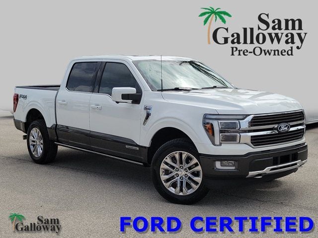 2024 Ford F-150 King Ranch in Brown — front three-quarter view