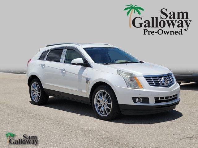 2015 Cadillac SRX Performance in Platinum Ice Tricoat — front three-quarter view