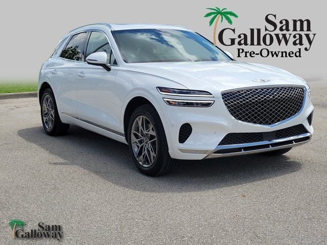 2023 Genesis GV70 2.5T in White — front three-quarter view