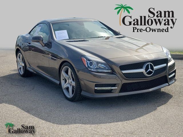 2016 Mercedes-Benz SLK SLK 300 in Indium Gray — front three-quarter view